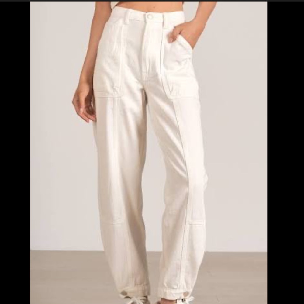 Elan // spring bottoms white denim jeans